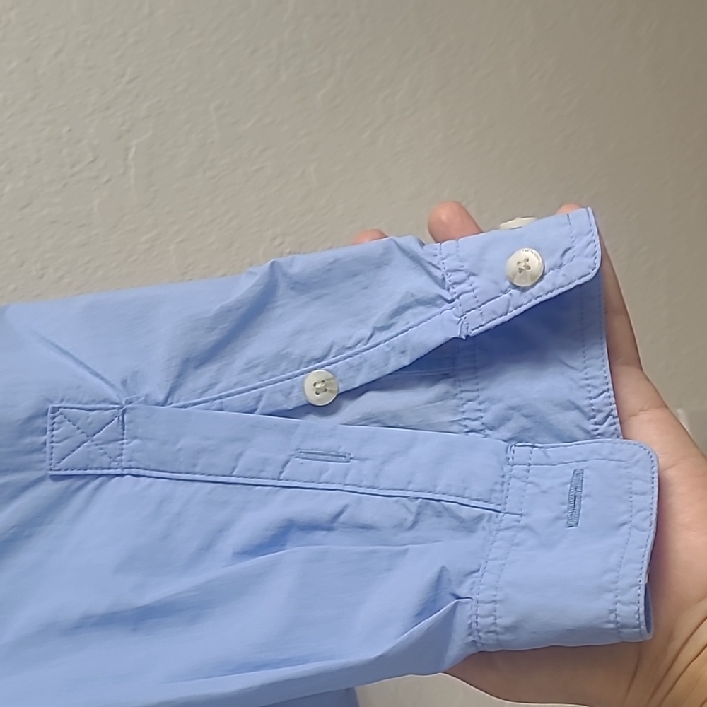 Exofficio  Light Blue Outdoor Vented Hiking Button-Up Shirt Size L - Picture 5 of 10